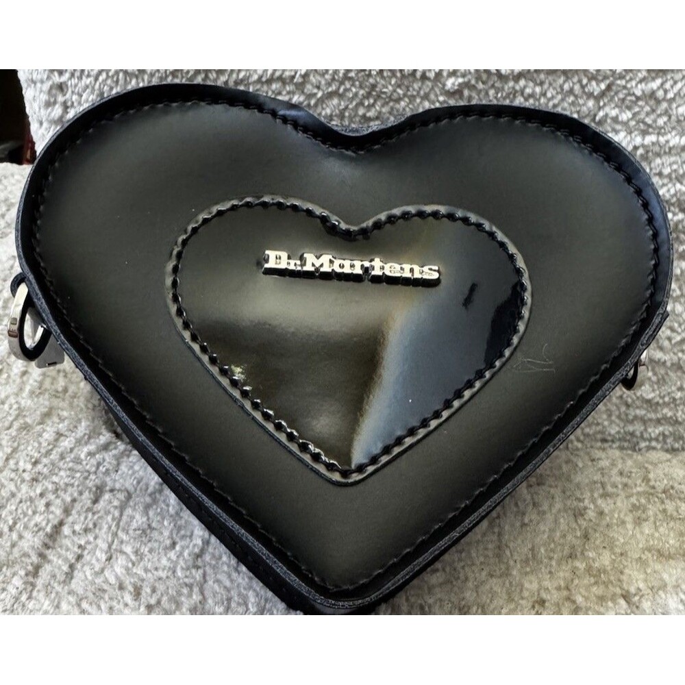 EUC Dr Marten Ladies Mini Heart Kiev & Patent Leather Bag